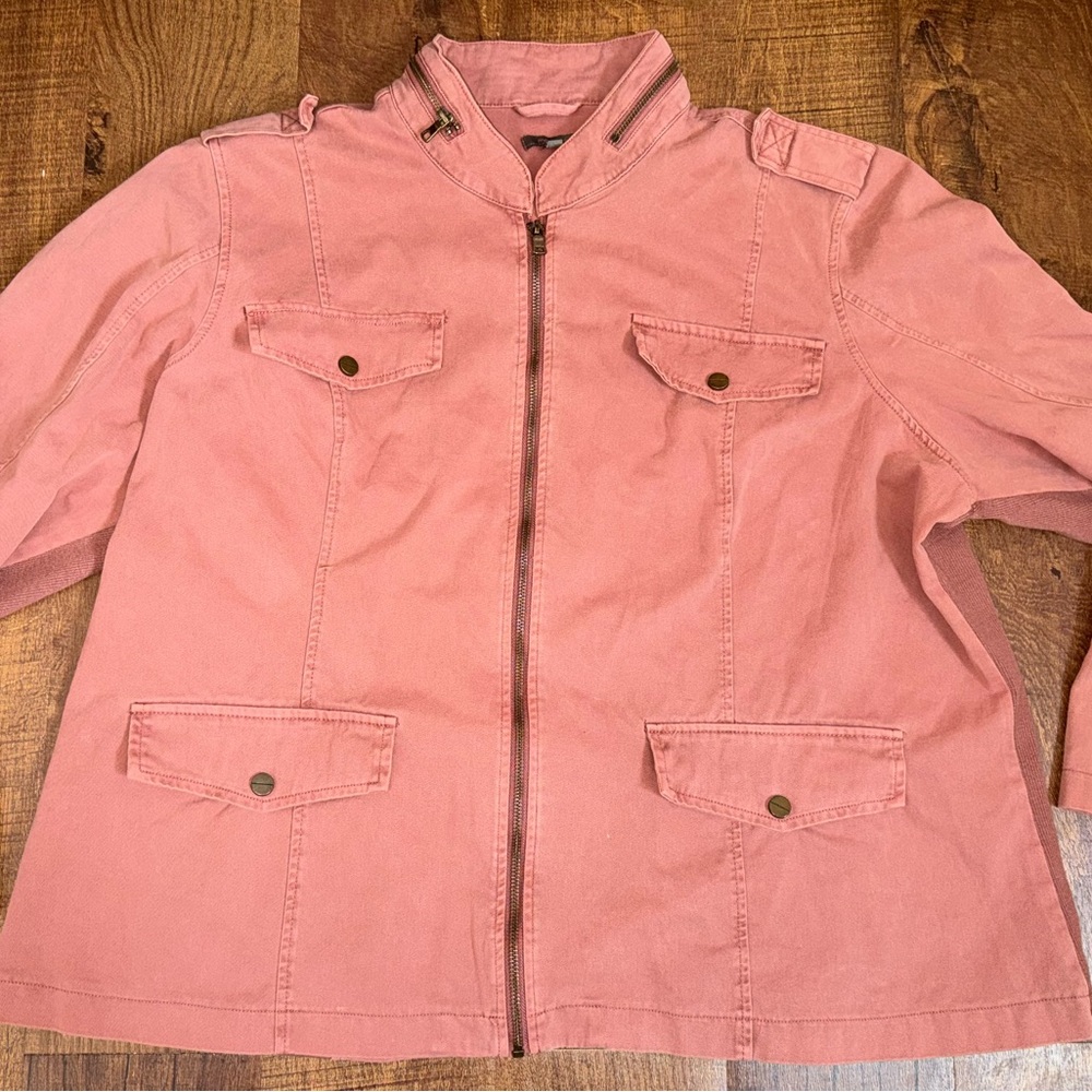 Maurices Dusty Rose Utility Jacket